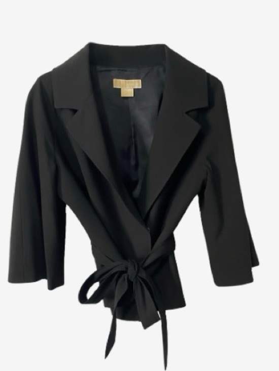 Michael Kors Jackets & Blazers - 🛍️ Michael Kors Black Cropped Blazer with Belt